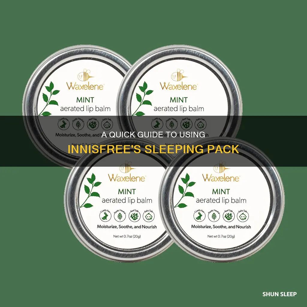 how to use sleeping pack innisfree