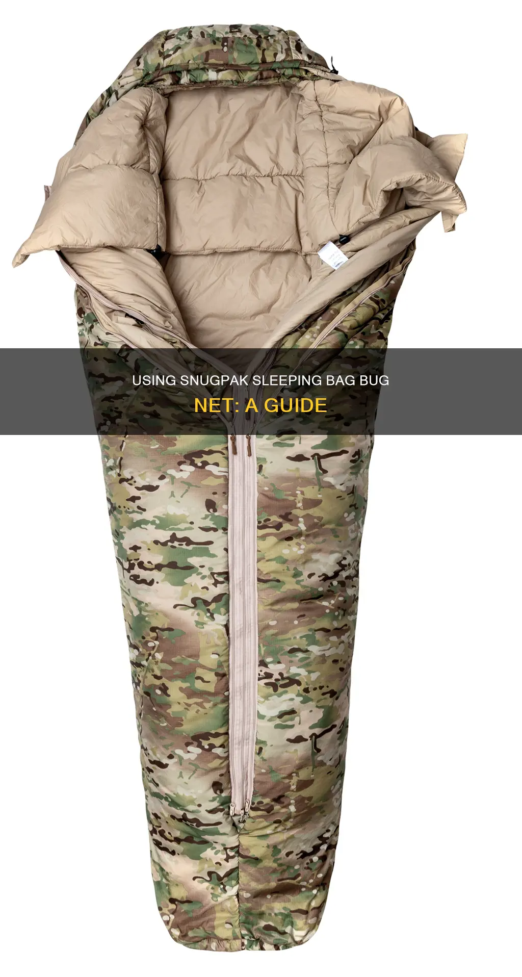 how to use snugpak sleeping bag bug net