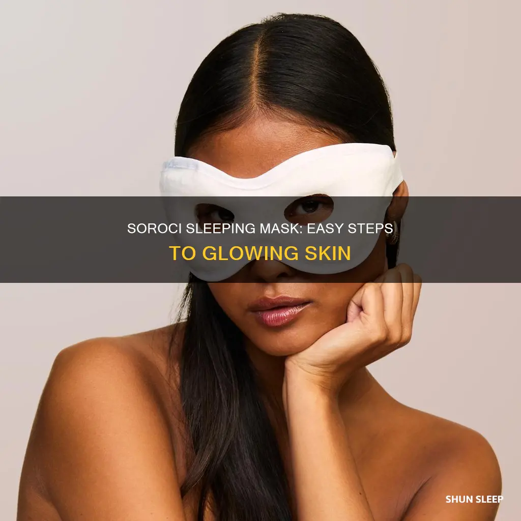 how to use soroci sleeping mask