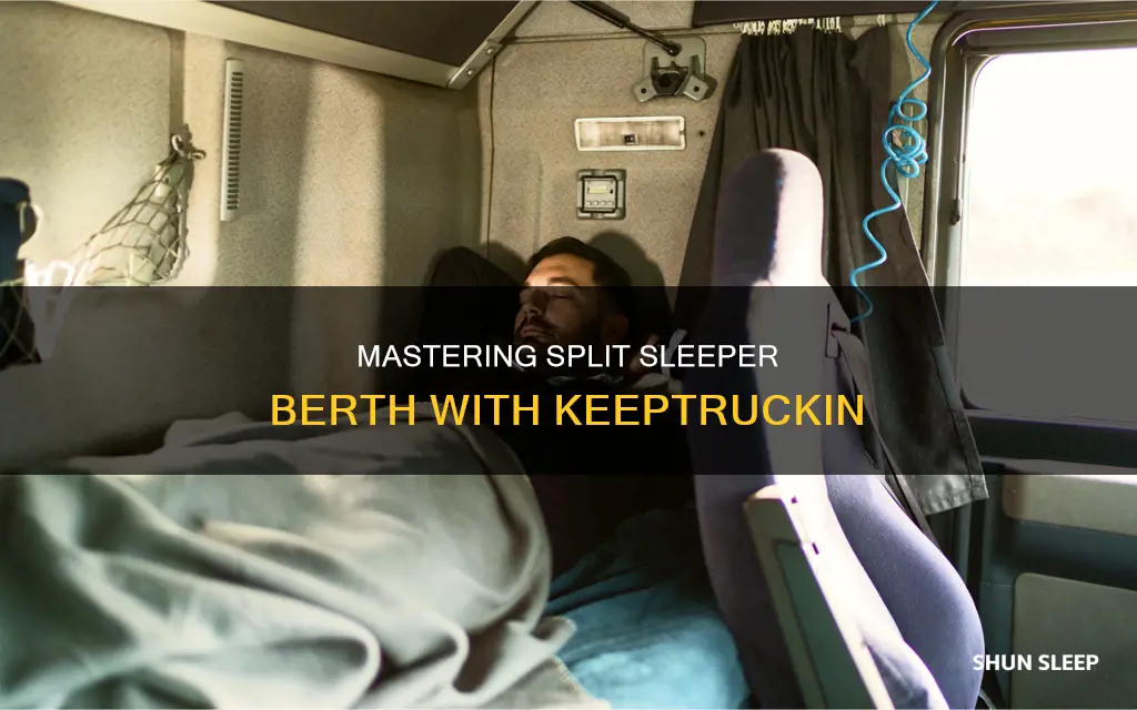 how to use split sleeper berth keeptruckin