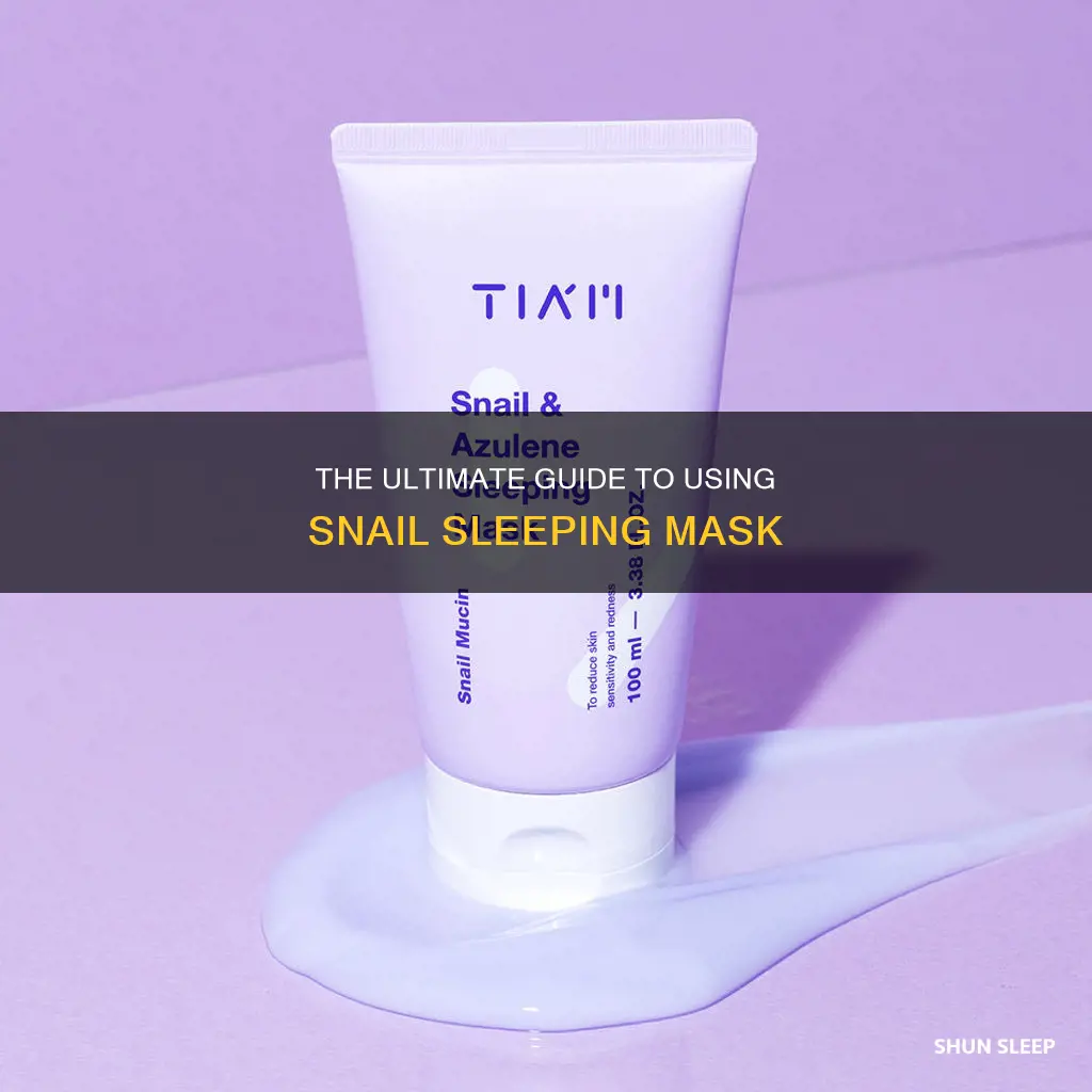 how to use super aqua cell renew snail sleeping mask