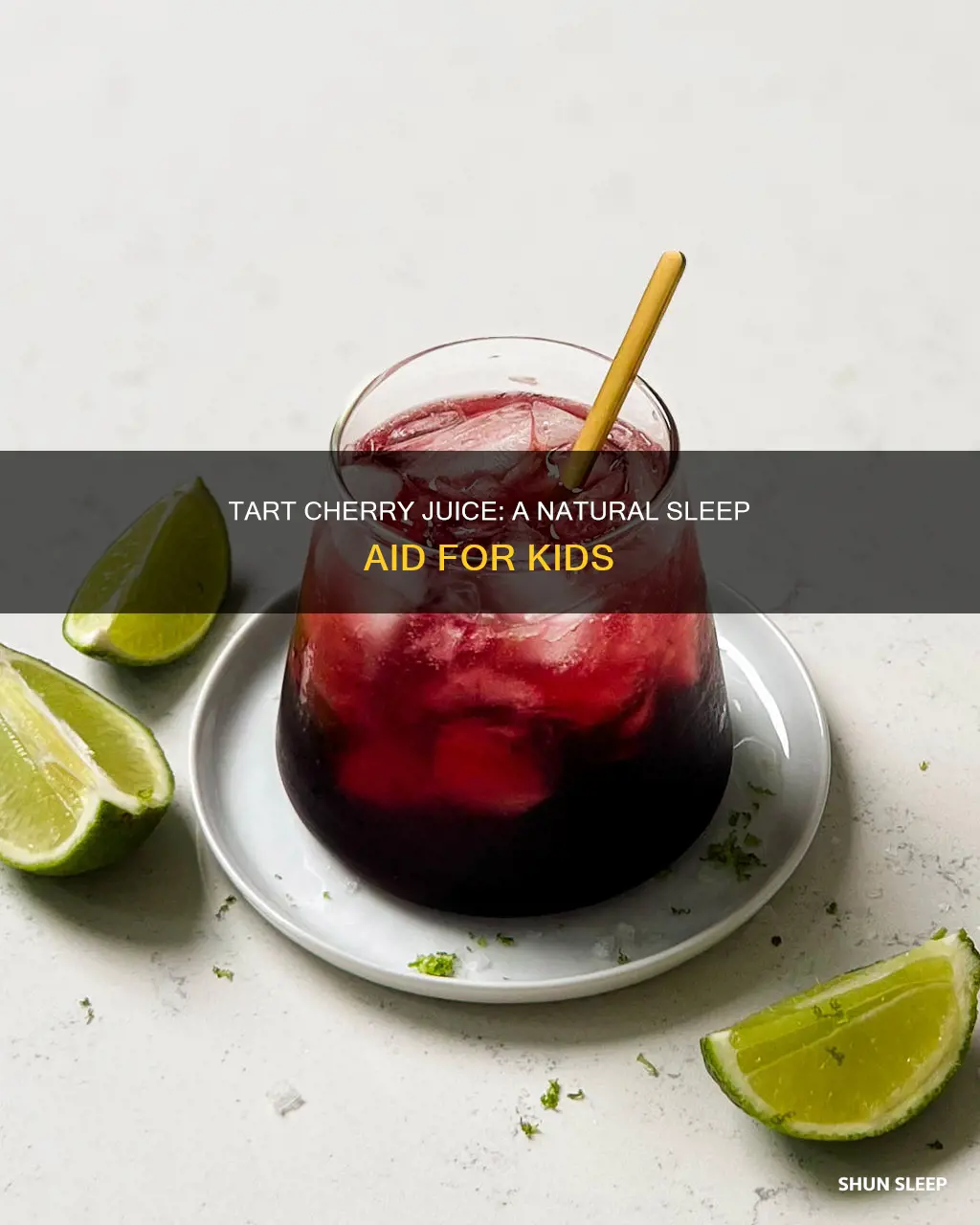 how to use tart cherry juice for sleep with kids
