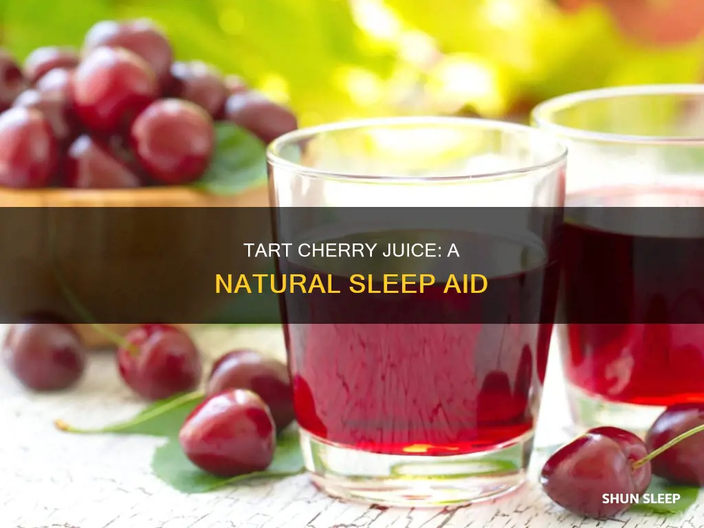 how to use tart cherry juice for sleep