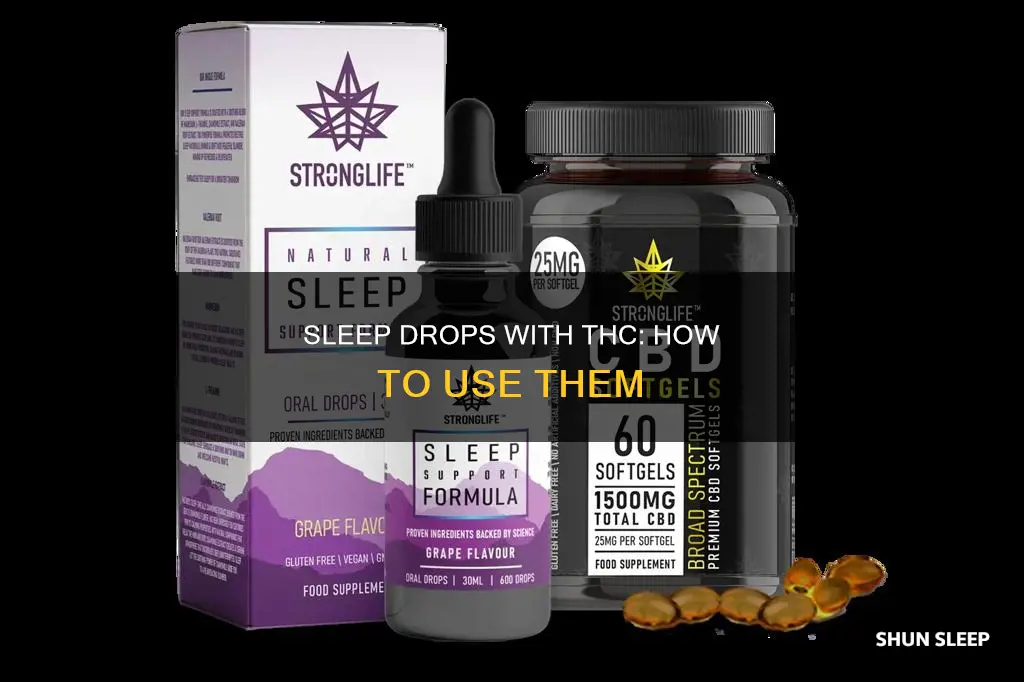 how to use thc sleep drops