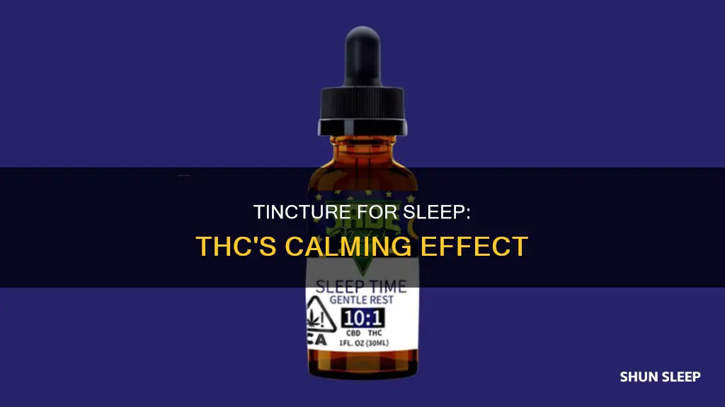 how to use thc tincture for sleep