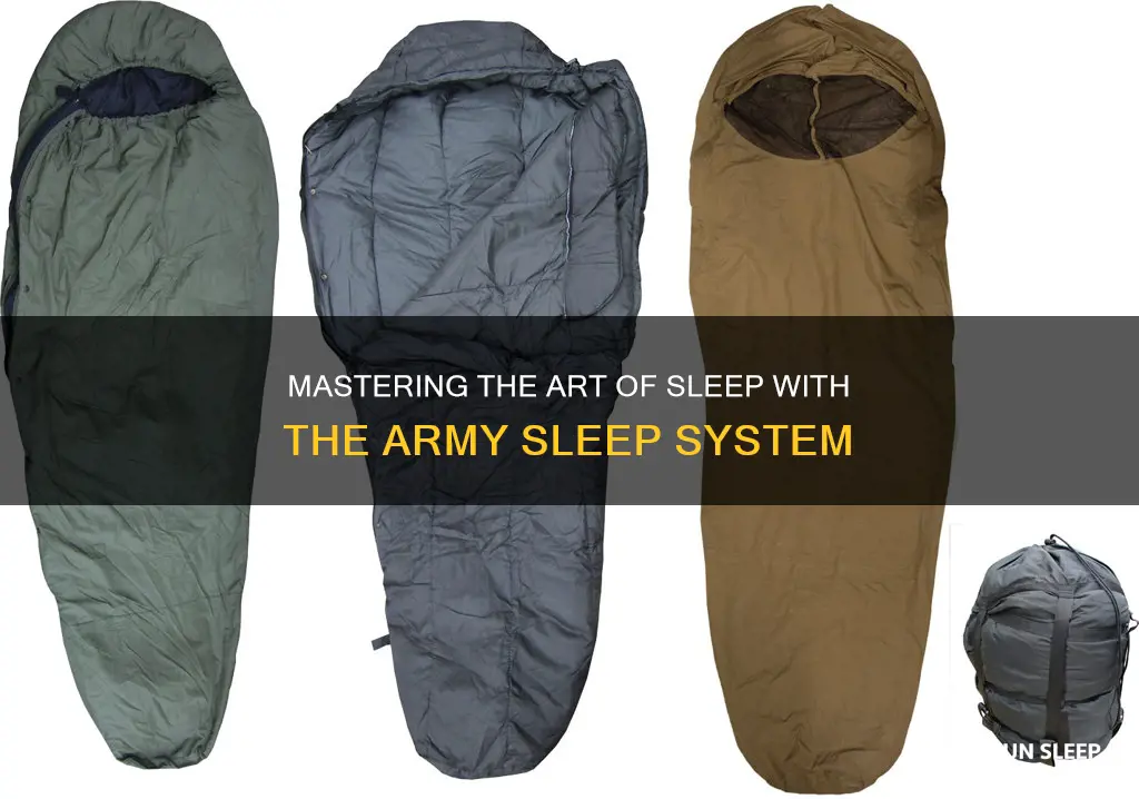 how to use the army sleep system