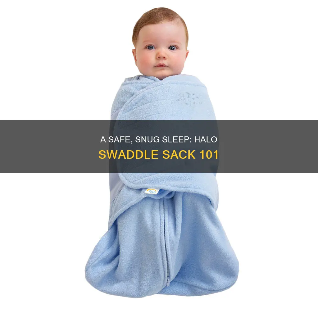 how to use the halo swaddle sleep sack