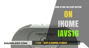 Utilizing the Sleep Button on iHome's iAVS16: A Guide