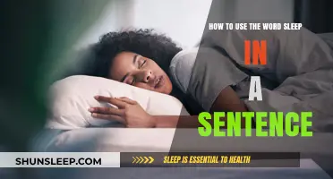 Mastering the Art of Using 'Sleep' in Sentences