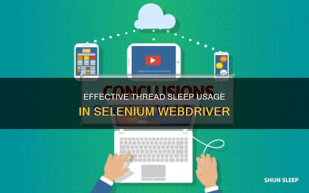 how to use thread sleep in selenium webdriver