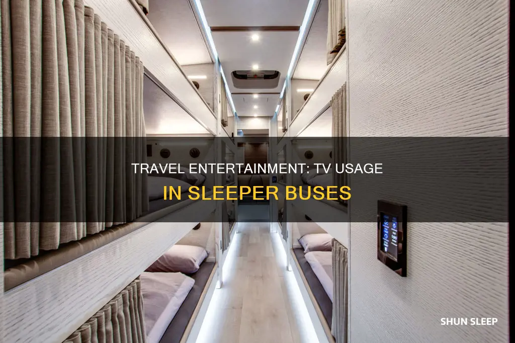 how to use tv in sleeper bus