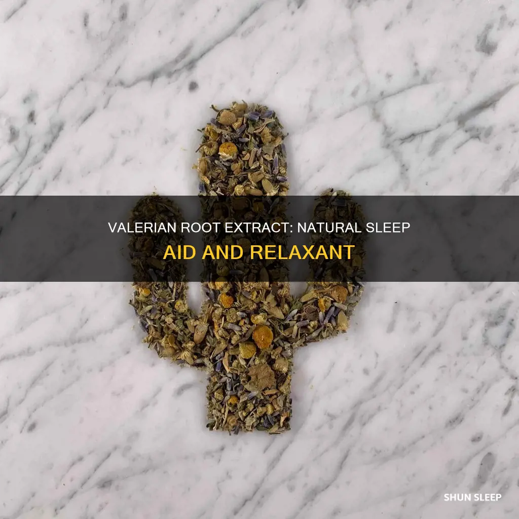 how to use valerian root extract for sleep