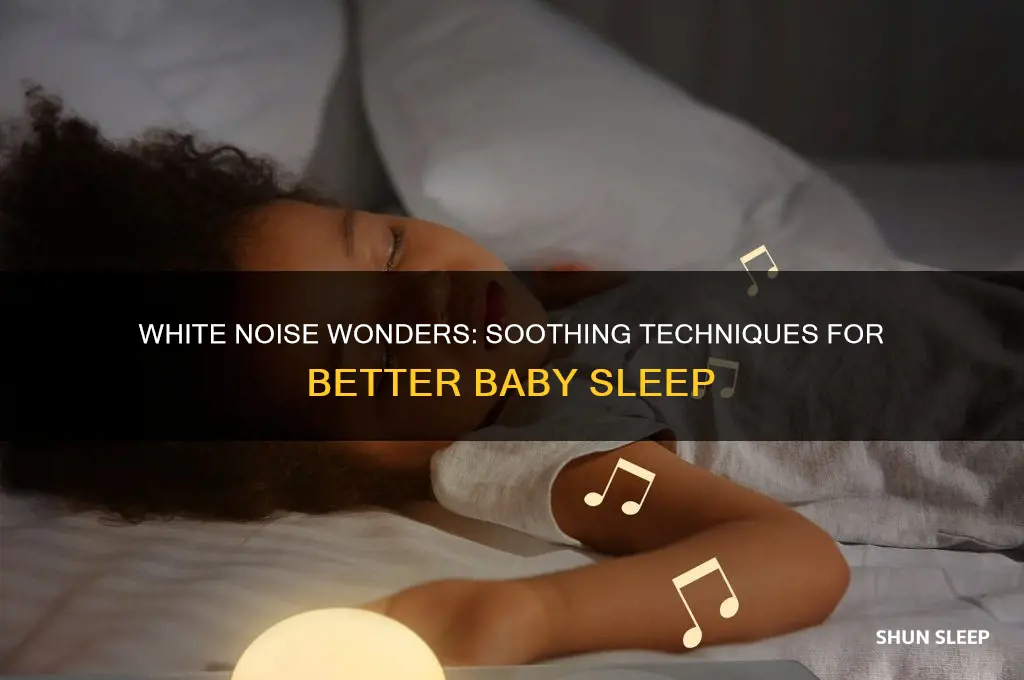 how to use white noise to help baby sleep