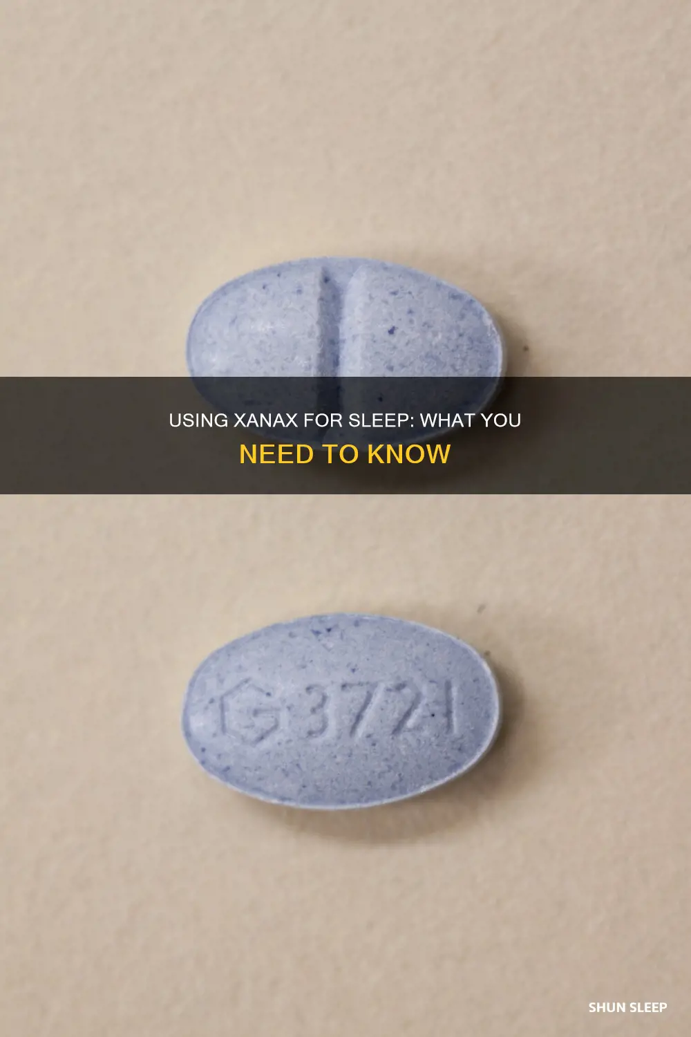 how to use xanax for sleep