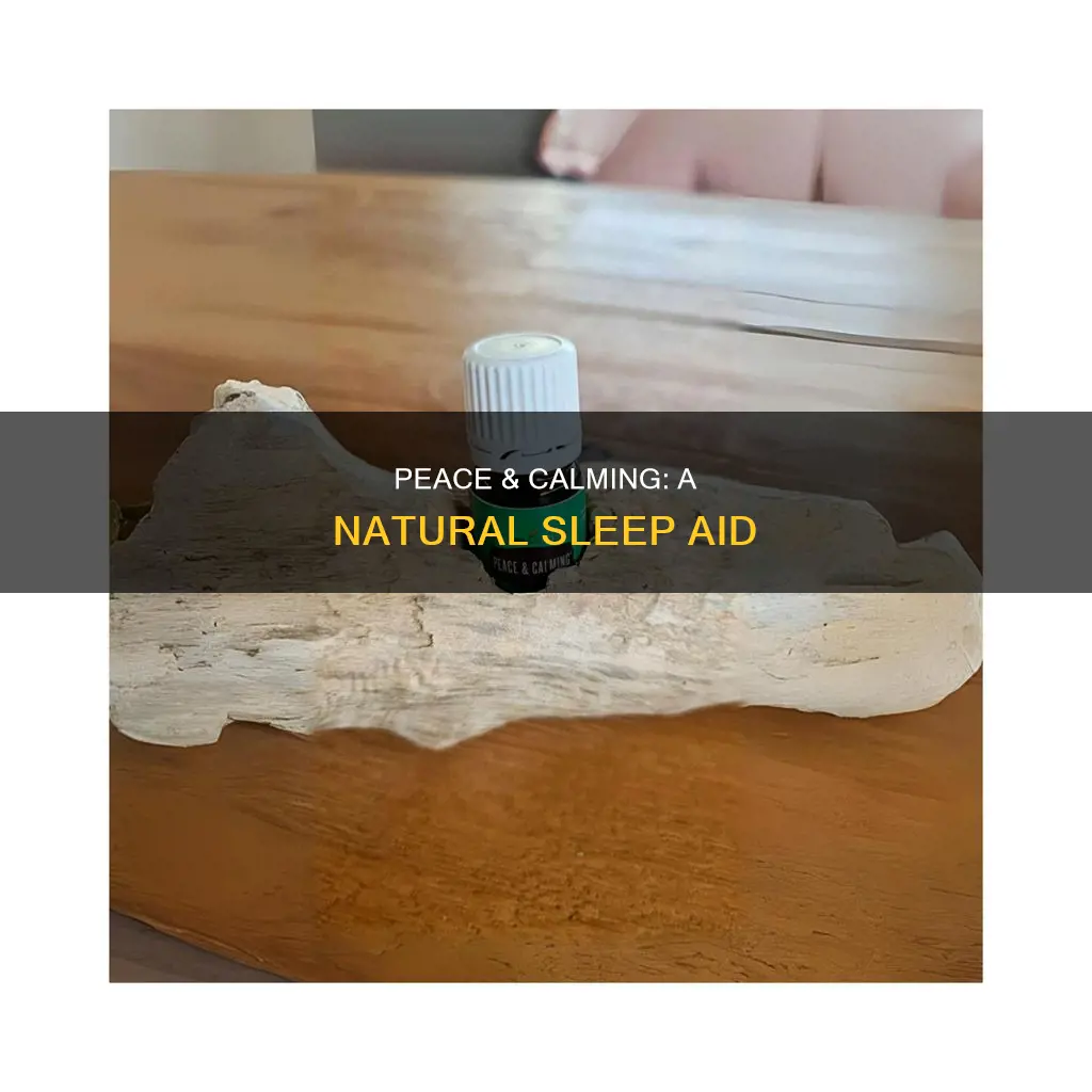 how to use young living peace and calming for sleeping