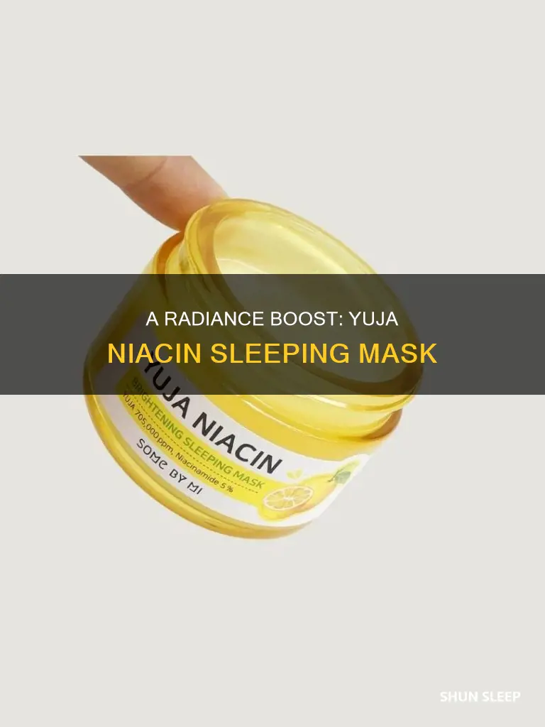 how to use yuja niacin brightening sleeping mask