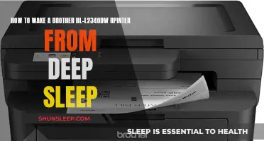 Waking Your Brother HL-L2340DW Printer from Deep Sleep