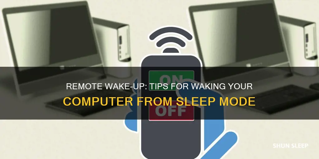 how to wake a computer from sleep remoetly