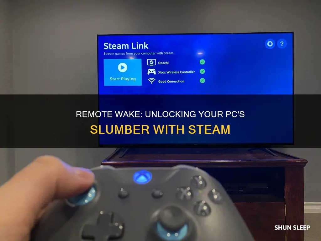 how to wake a computer from sleep remotely steam