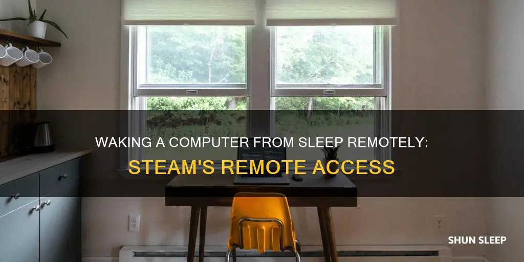 how to wake a computer from sleep remotely steam