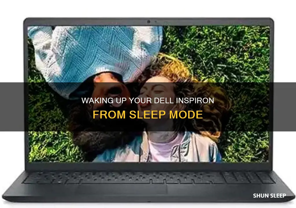 how to wake a dell inspiron from sleep