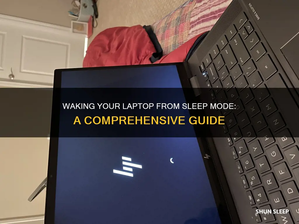 how to wake a lapto from sleep
