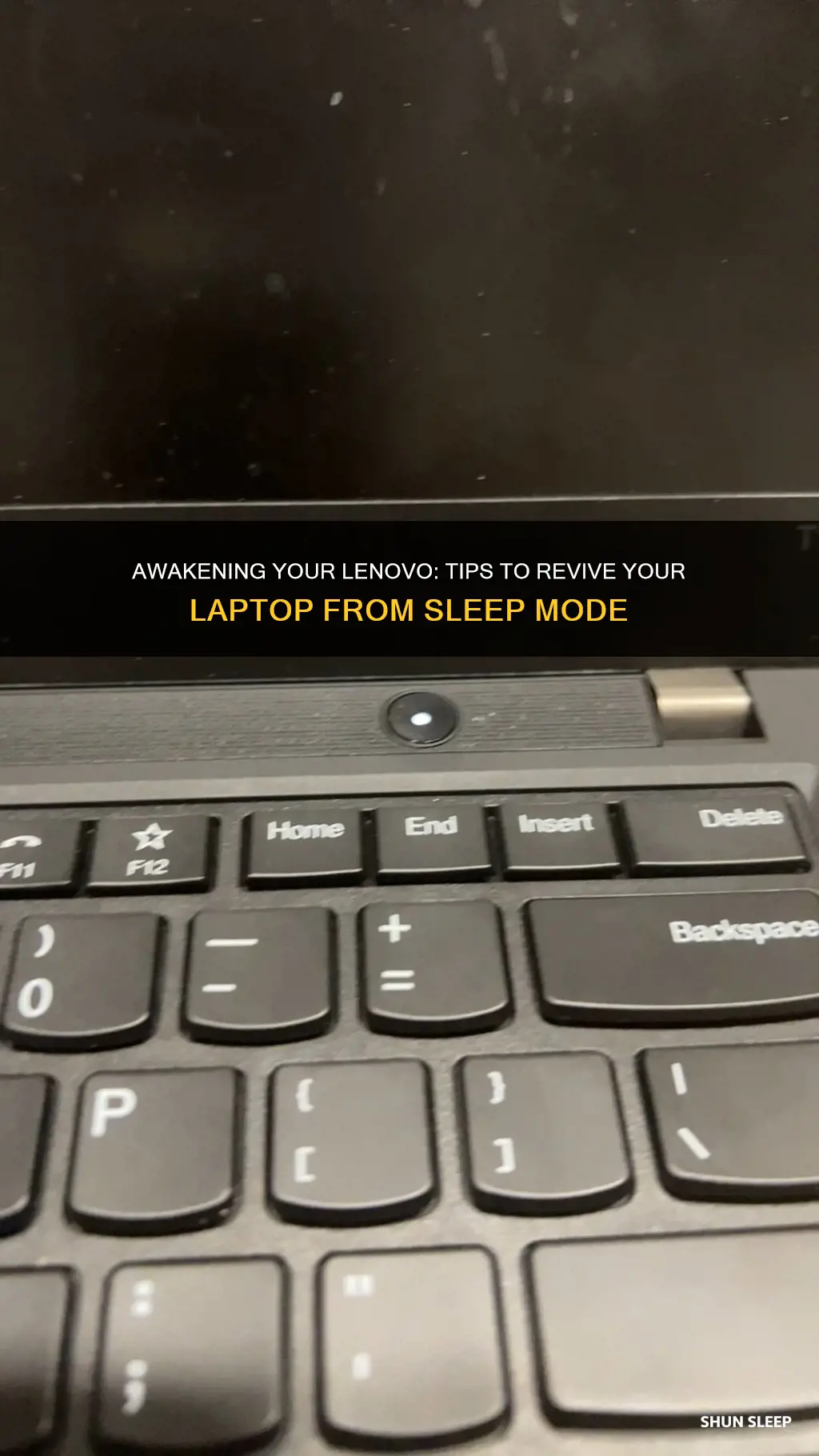 how to wake a lenovo laptop from sleep