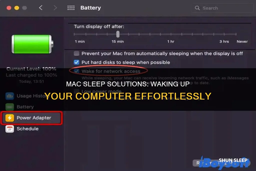 how to wake a mac from sleep