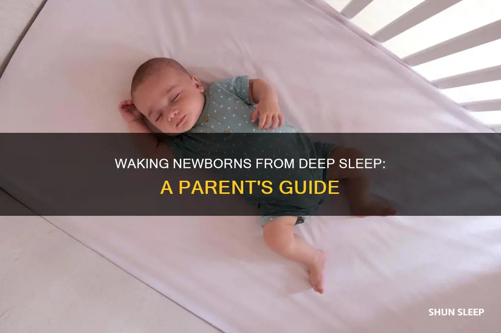 how to wake a newborn out of deep sleep