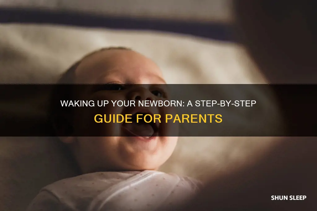 how to wake a newborn up from sleeping
