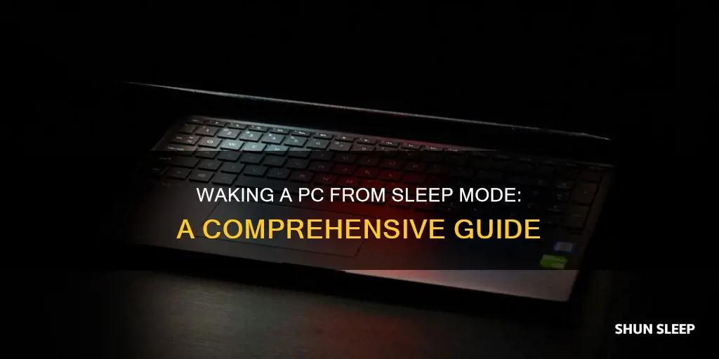 how to wake a pc from sleep