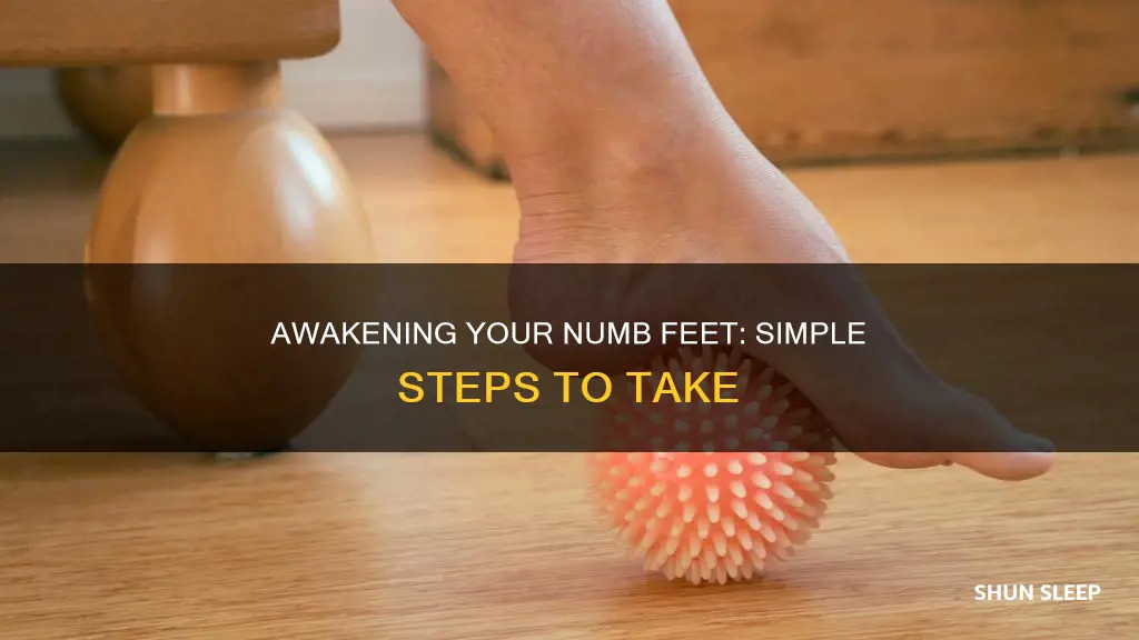 how to wake a sleep foot