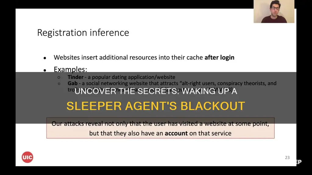 how to wake a sleeper agent blackout