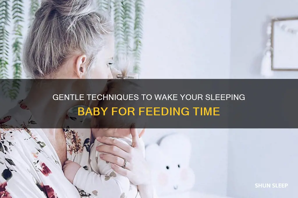 how to wake a sleeping baby for feeding