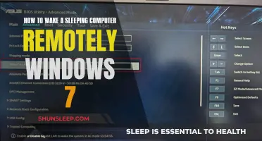 Waking a Windows 7 Computer from Slumber Remotely