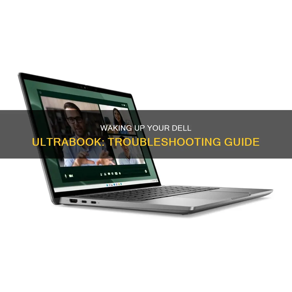 how to wake a sleeping dell ultrabook