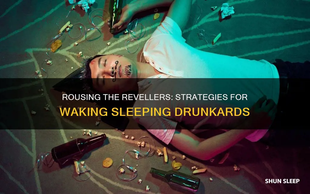 how to wake a sleeping drunk person