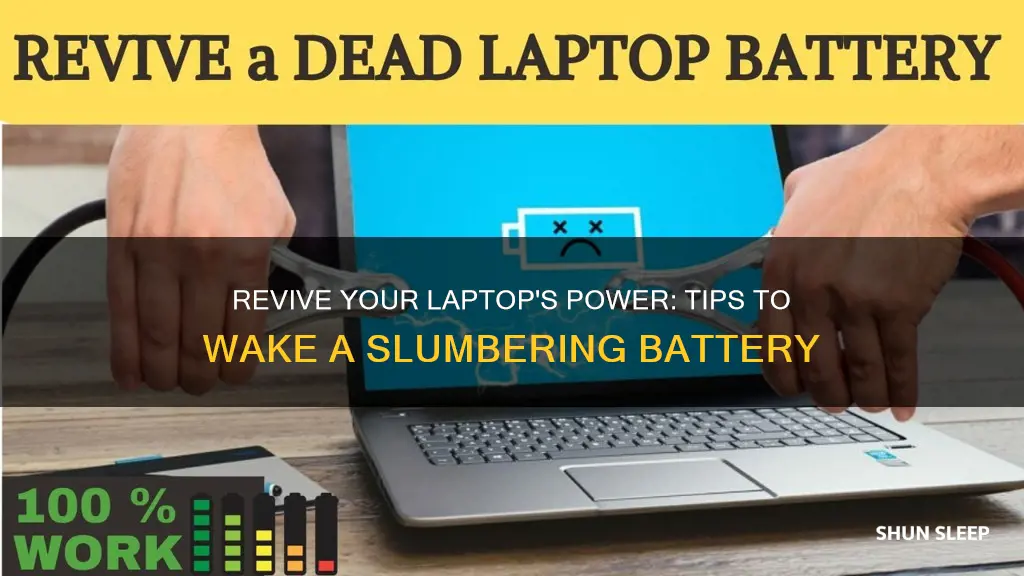 how to wake a sleeping laptop battery