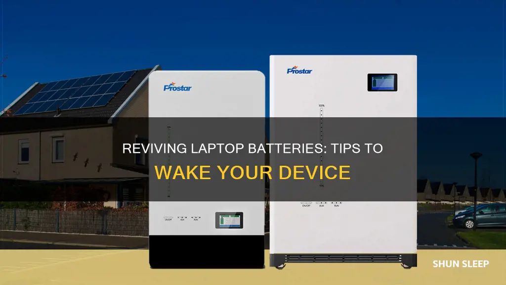 how to wake a sleeping laptop battery