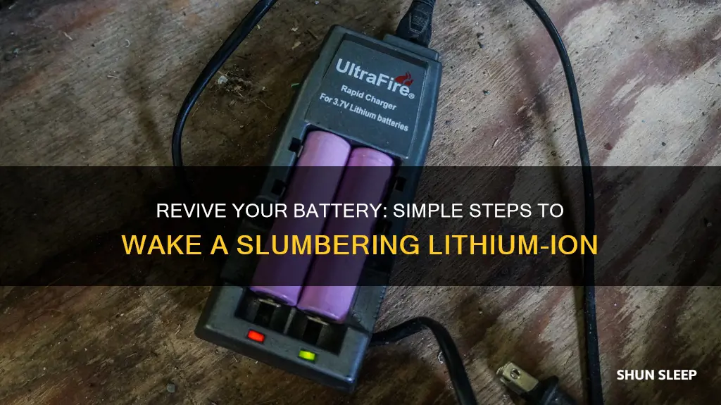 how to wake a sleeping lithium-ion battery