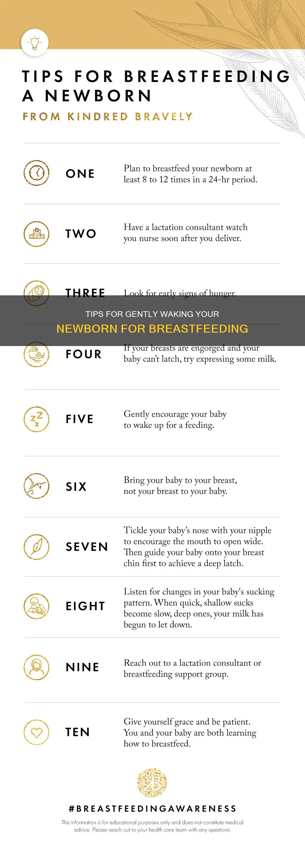 how to wake a sleeping newborn for breastfeeding