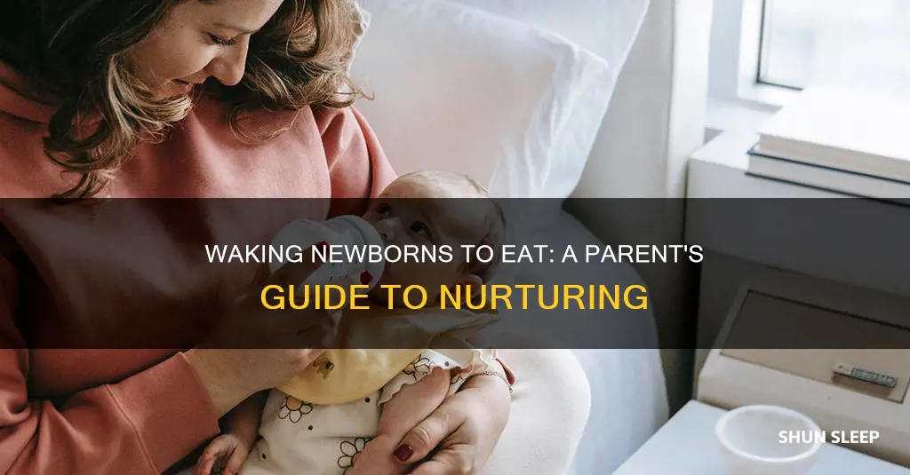 how to wake a sleeping newborn to eat