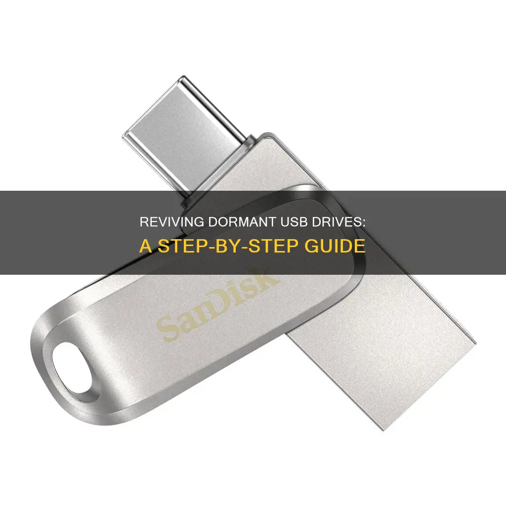 how to wake a sleeping usb drive