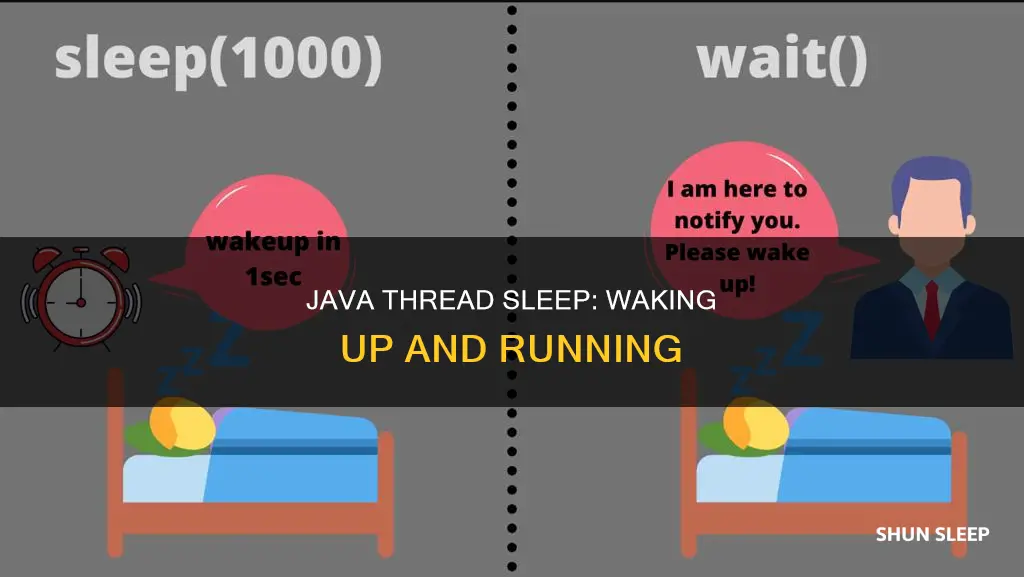 how to wake a thread from sleep in java