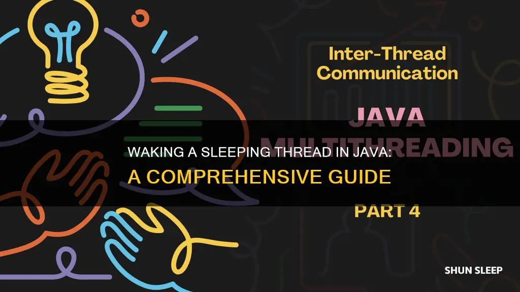 how to wake a thread from sleep in java
