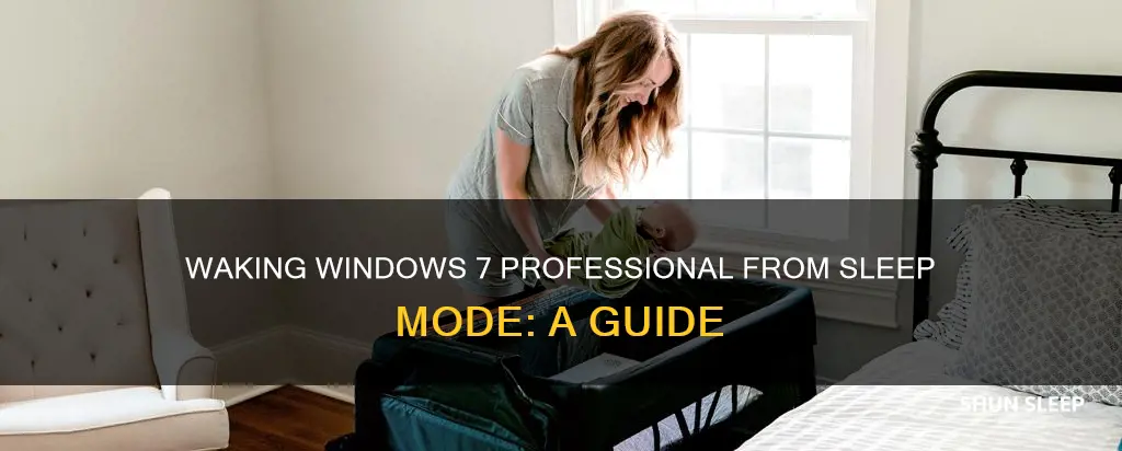 how to wake a windows 7 professional from sleep