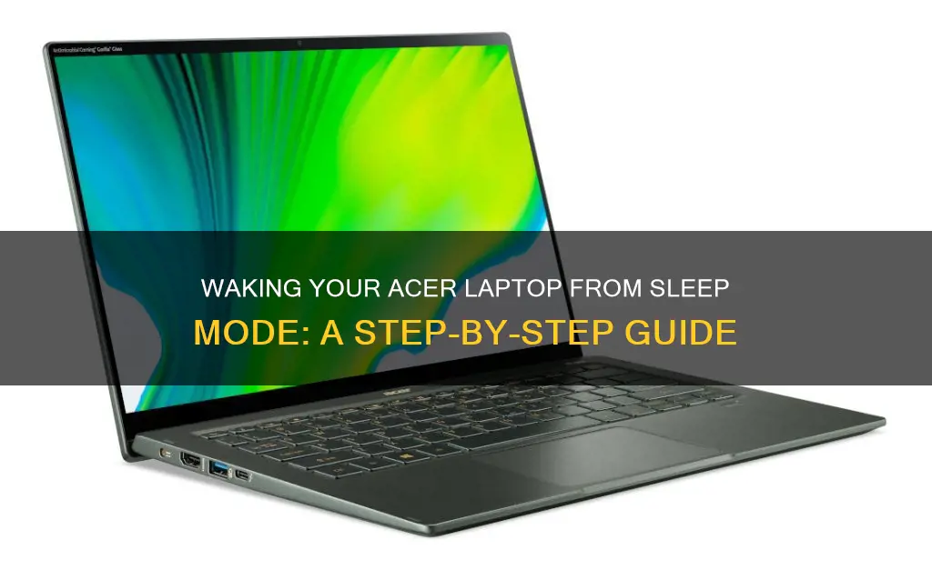 how to wake acer laptop from sleep
