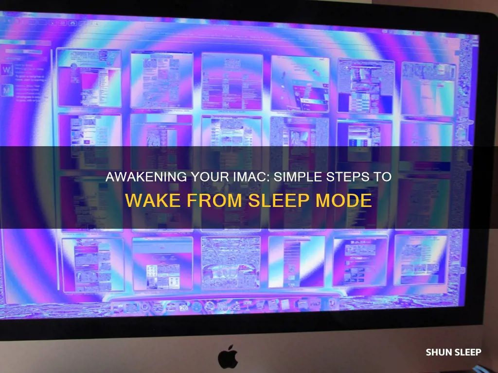 how to wake an imac from sleep