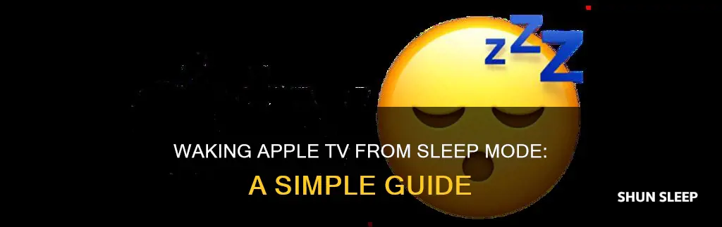how to wake apple tv from sleep