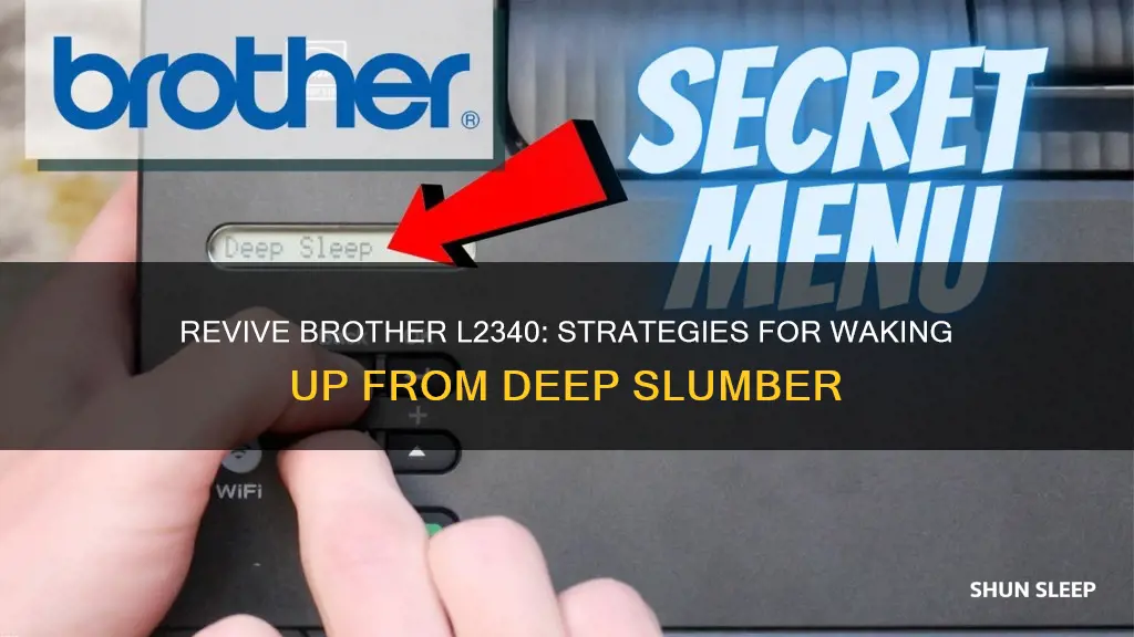 how to wake brother l2340 from deep sleep